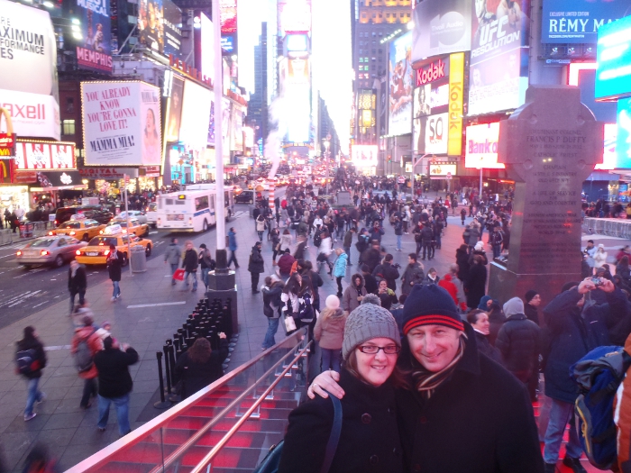 Lisa and Jim in time Square